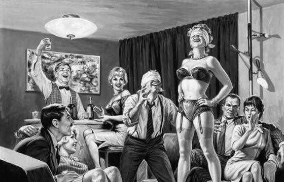 Norman Saunders' Pulp Scenes