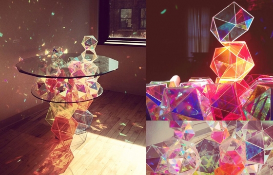 The Sparkling Geometric Table by John Foster