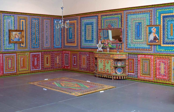 Installations Constructed From Discarded Lottery Tickets