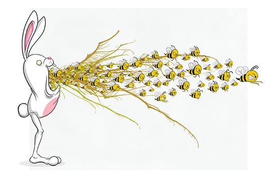 Alex Pardee's "Bunnywith" @ Gallery 1988:East, LA