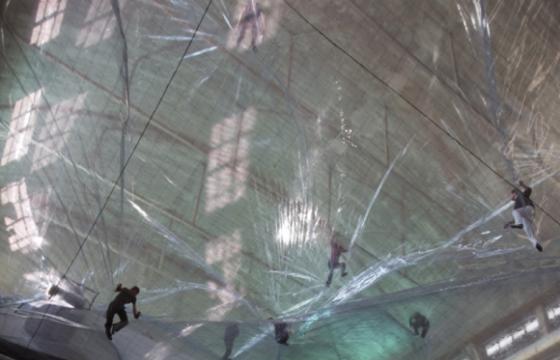 On Space Time Foam by Tomás Saraceno in Milan