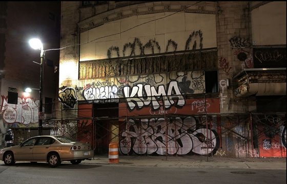 Detroit at night...