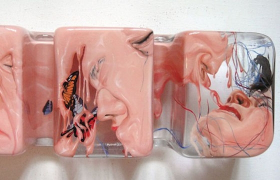 Paintings on Glassware by Rui Gesicht