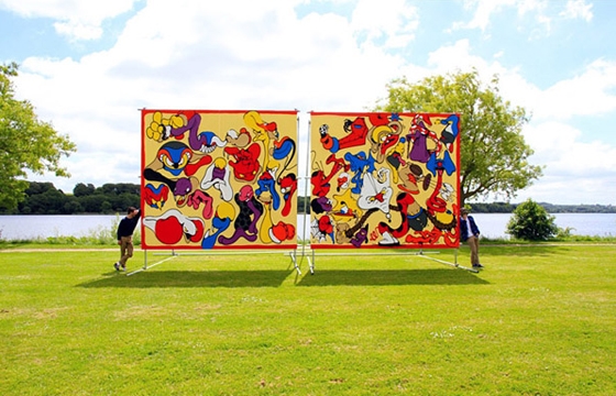 Horfe x Ken Sortais at the Viborg International Billboard Painting Festival