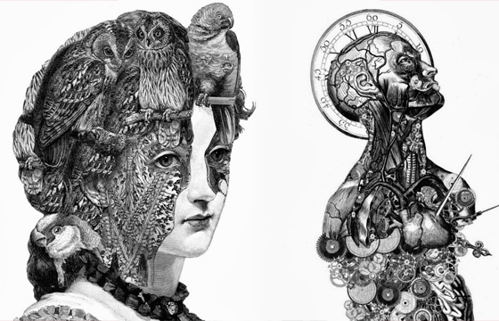 Engravings and Collages by Paula Braconnot