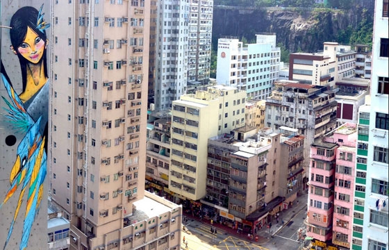 New mural by Shida x Two One in Hong Kong