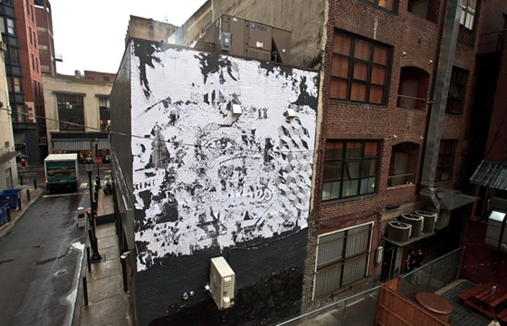 New Vhils mural in Philadelphia