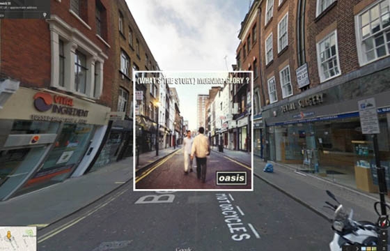 Classic Album Covers in Google Street View