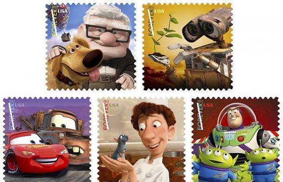 Pixar Characters to Become Stamps in 2011