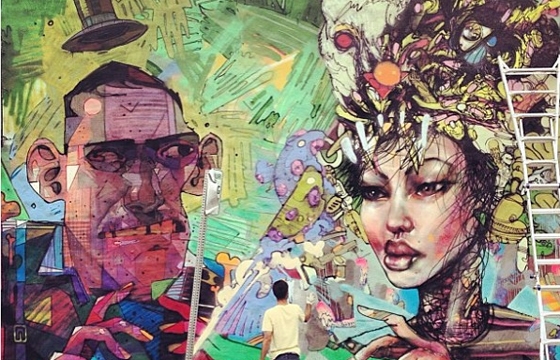 David Choe x Aryz in Los Angeles