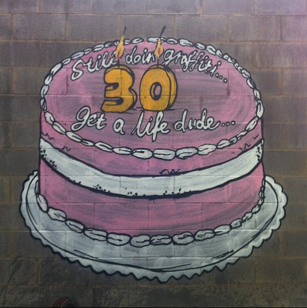 Graffiti after 30...