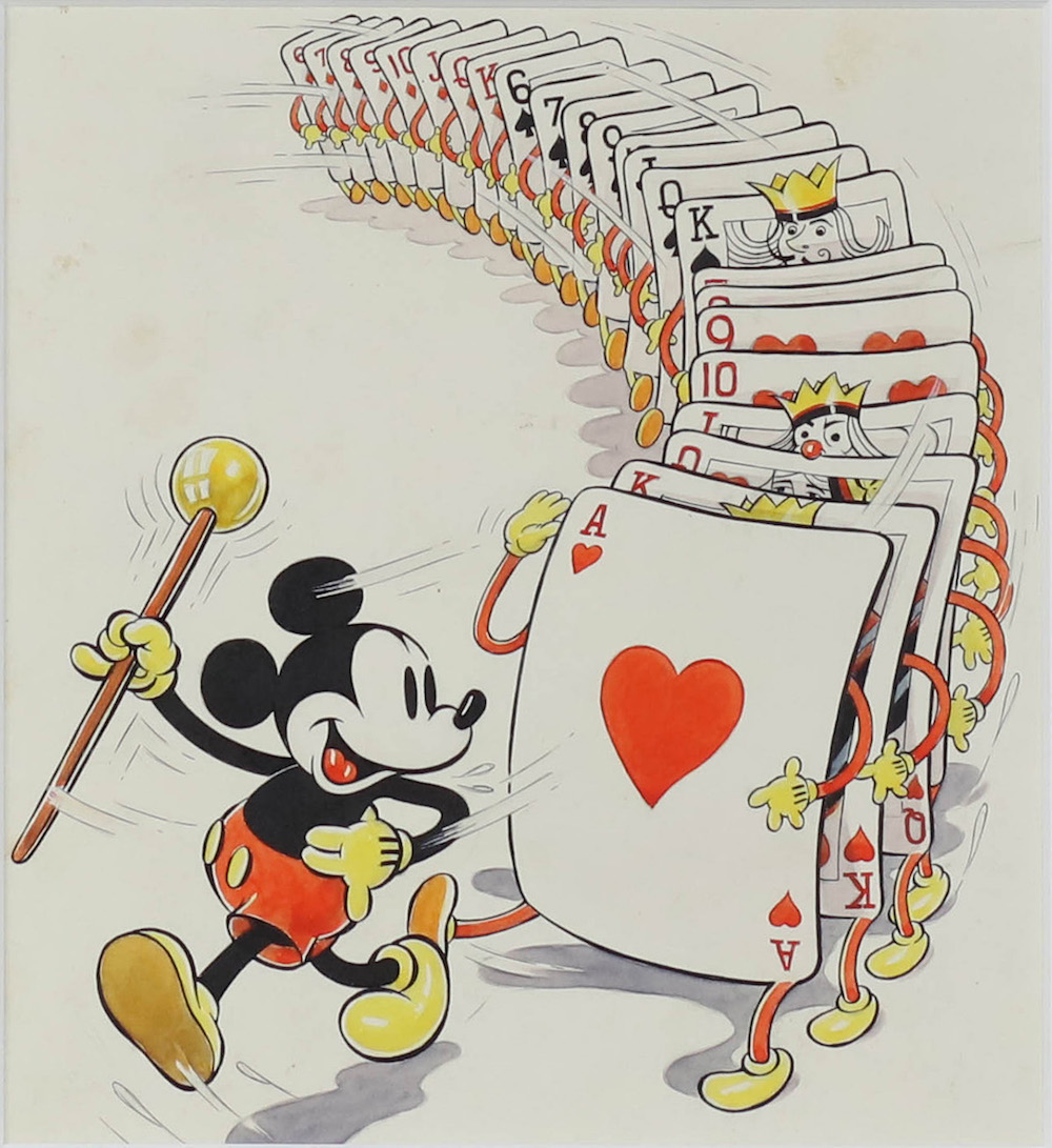 Tom Wood Thru the Mirror 1936 Comic Illustration 1942 Featured in Good Housekeeping Collection of the Walt Disney Family Foundation gift of Joanna Miller c Disney