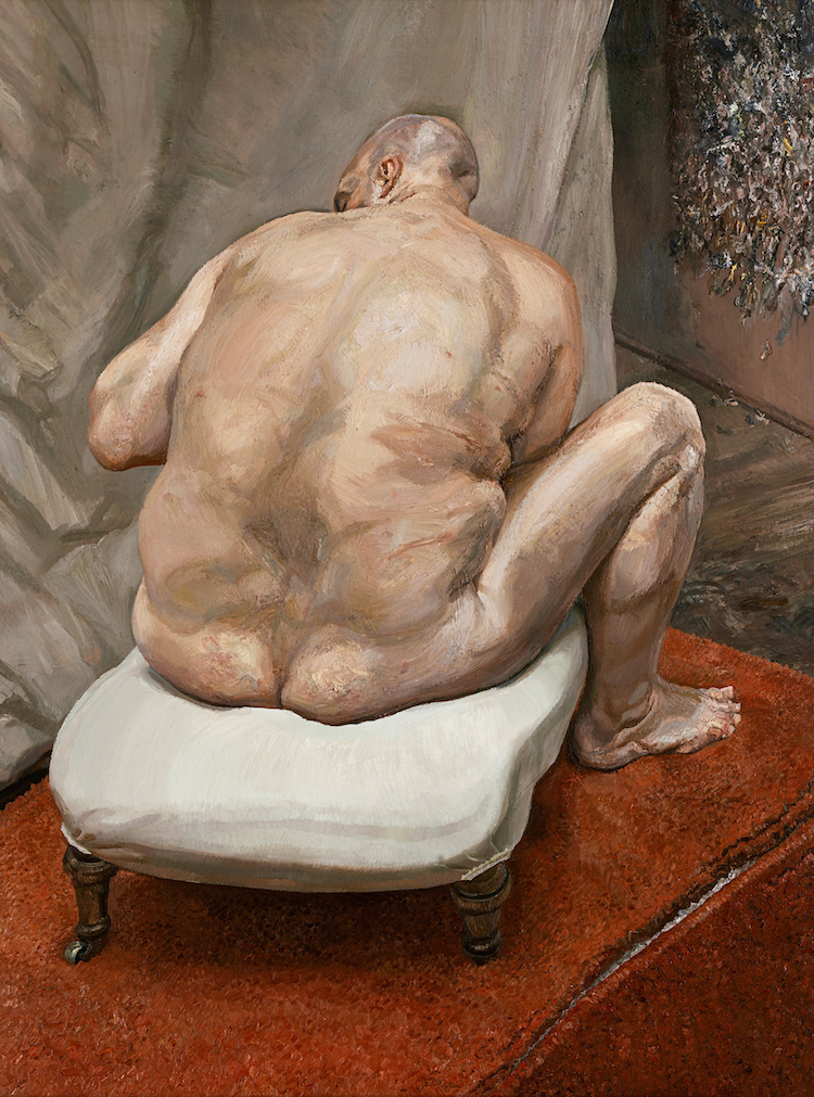 Freud Naked Portrait Back View