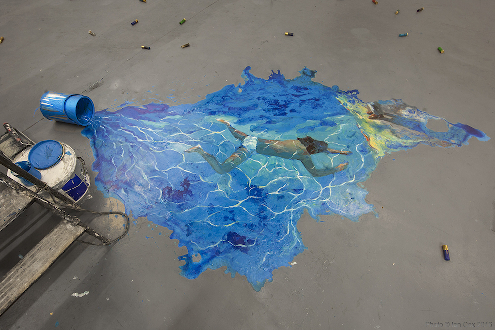 Hockney Exhibition Installation