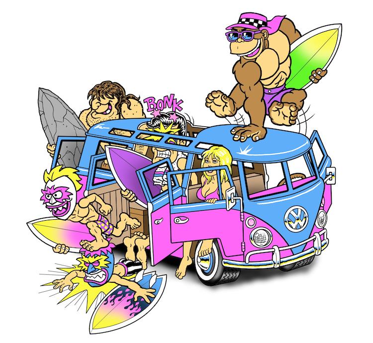 Sticker Surf Skateboard T&C Surf Thrilla Gorilla 2019 