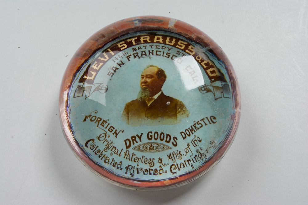 03 CJM GlassPaperweight ca.1890 LeviStraussCoArchives