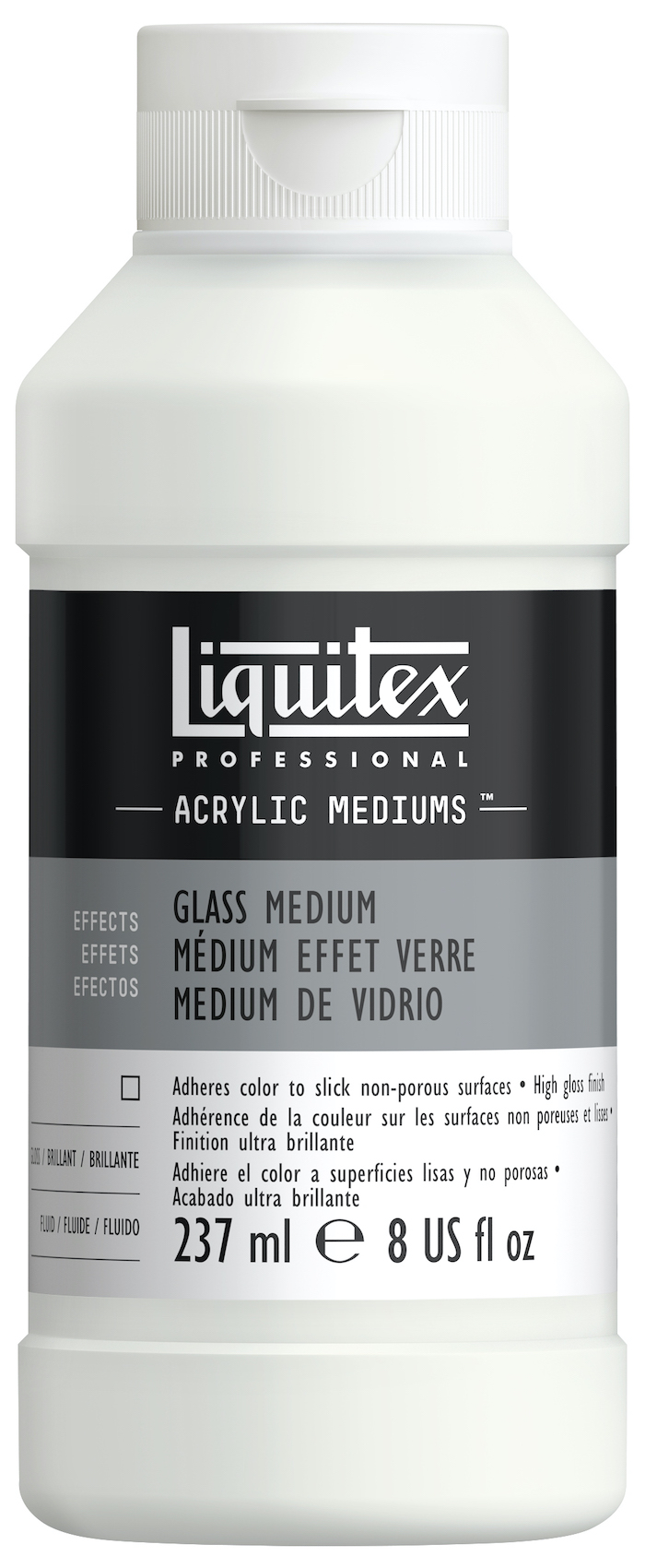 887452048497 LQX ACRYLIC MEDIUMS 237ML BOTTLE GLASS MEDIUM 887452048497jpg