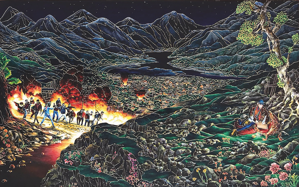 Migrate Art Scorched Earth Raqib Shaw CMYK