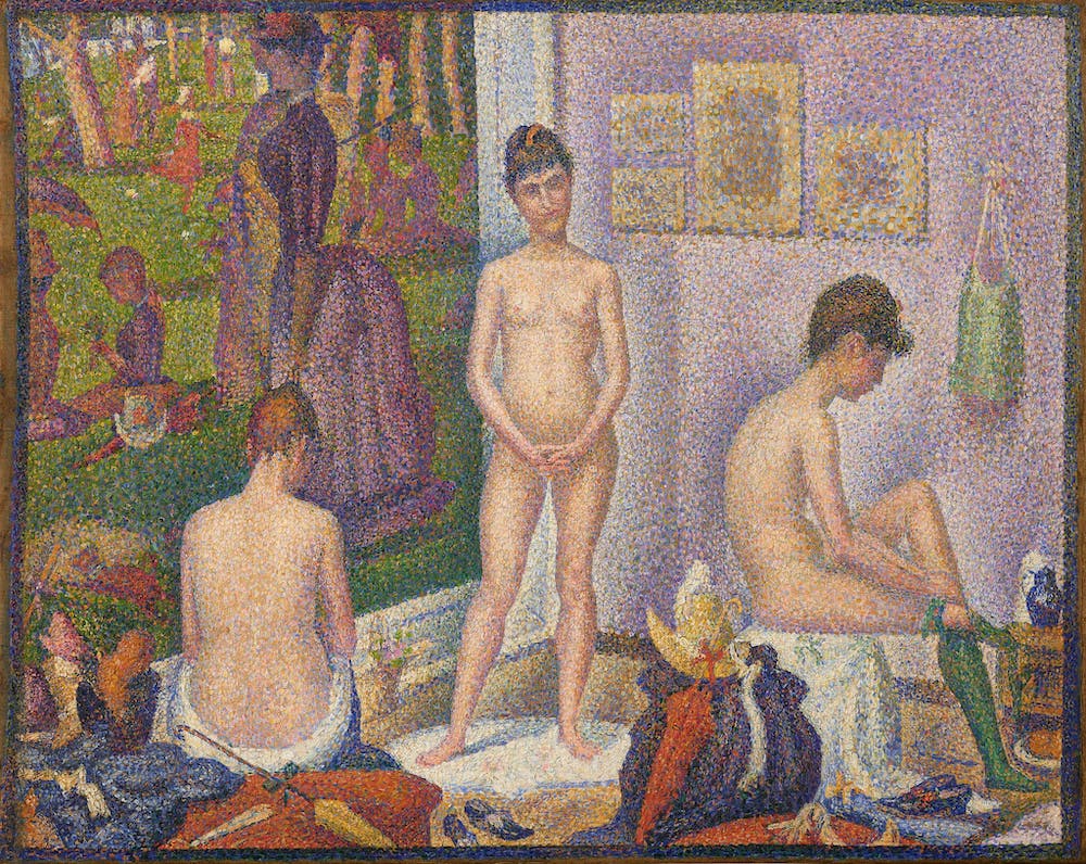 2. Georges Seurats Les Poseuses Ensemble Petite version was estimated at over 100 million. It sold for 149 million.Creditvia Christies