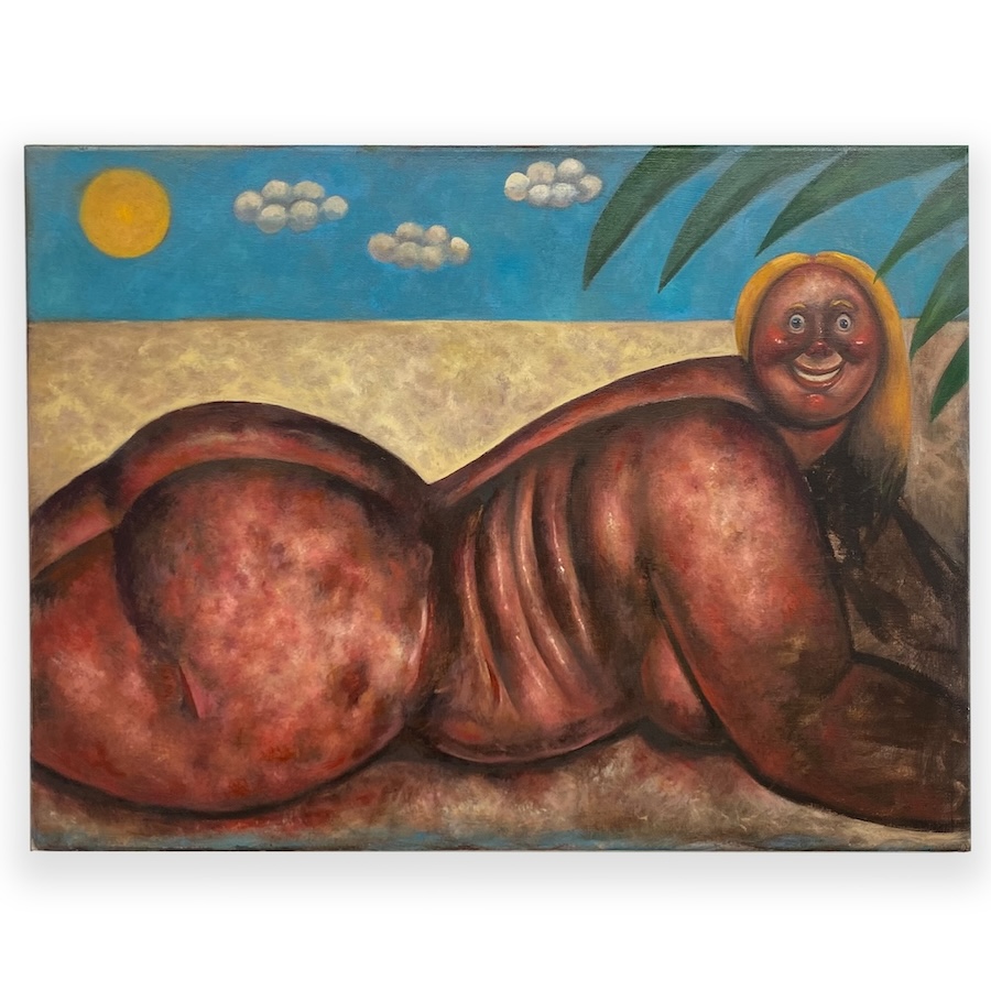 Angulo Woman Sun Bathing