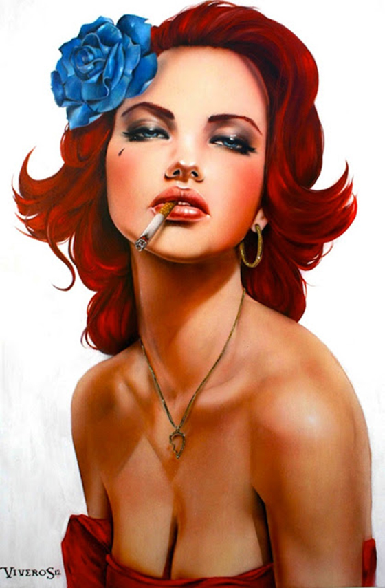Brian Viveros' "Smoking Girl"