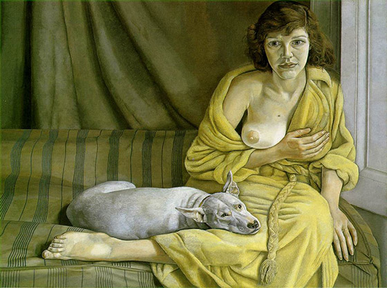 Lucien Freud: Girl with a White Dog