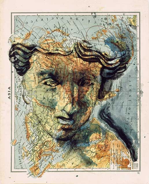 Map Paintings by Fernando Vicente