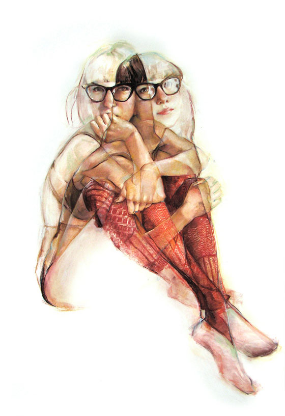 Jane Radstrom's Multiple Exposure Inspired Paintings