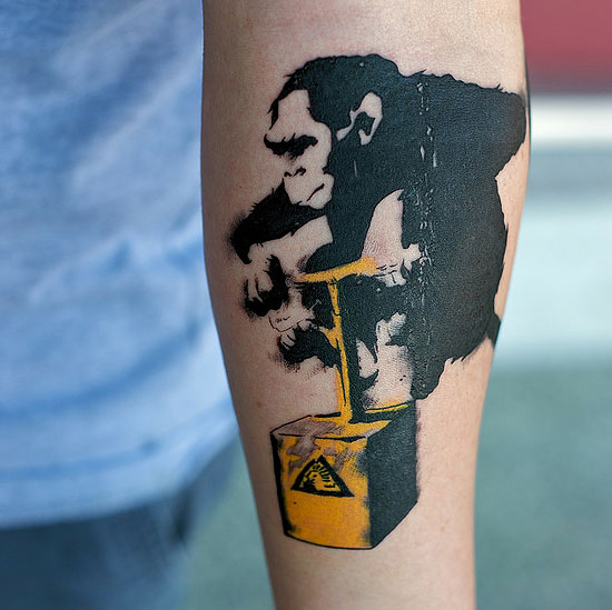 Juxtapoz Magazine - Bansky Tattoos