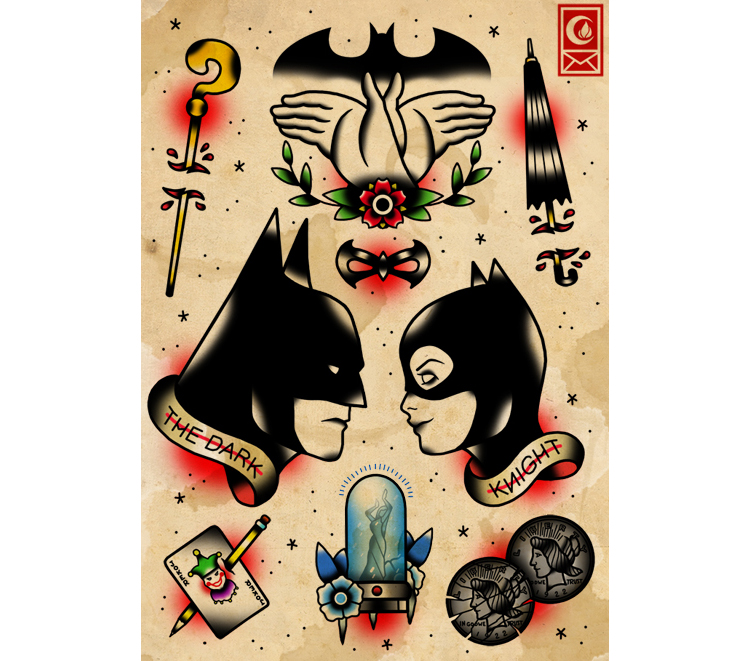 EMPIRE Traditional Tattoo Flash Sheet  Etsy