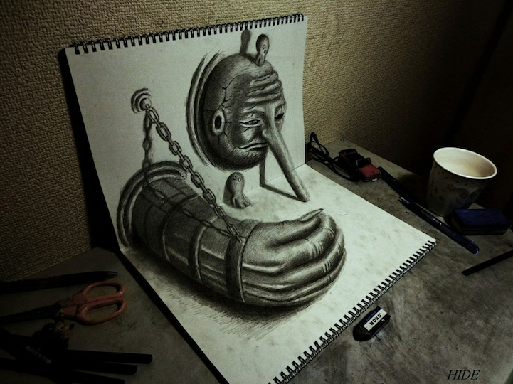 Juxtapoz Magazine - Best of 2012: 3D Sketchbooks of Nagai Hideyuki Juxtapoz Magazine - Best of 2012: 3D Sketchbooks of Nagai Hideyuki