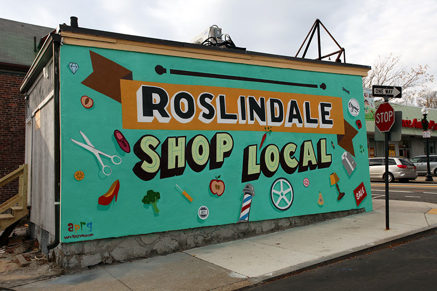 Boston Mural at the Bodega Store 