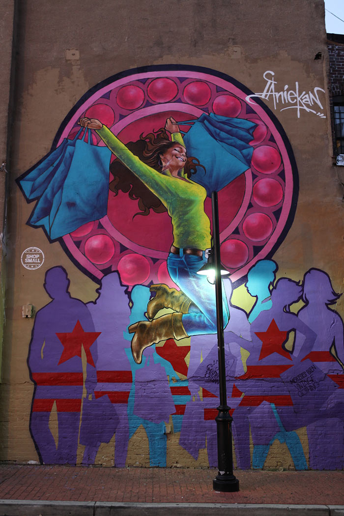 Washington DC mural by Aniekan Udofia