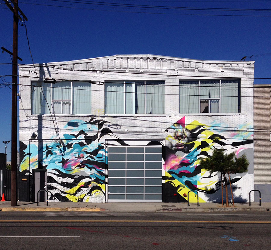 Los Angeles Mural by Hueman