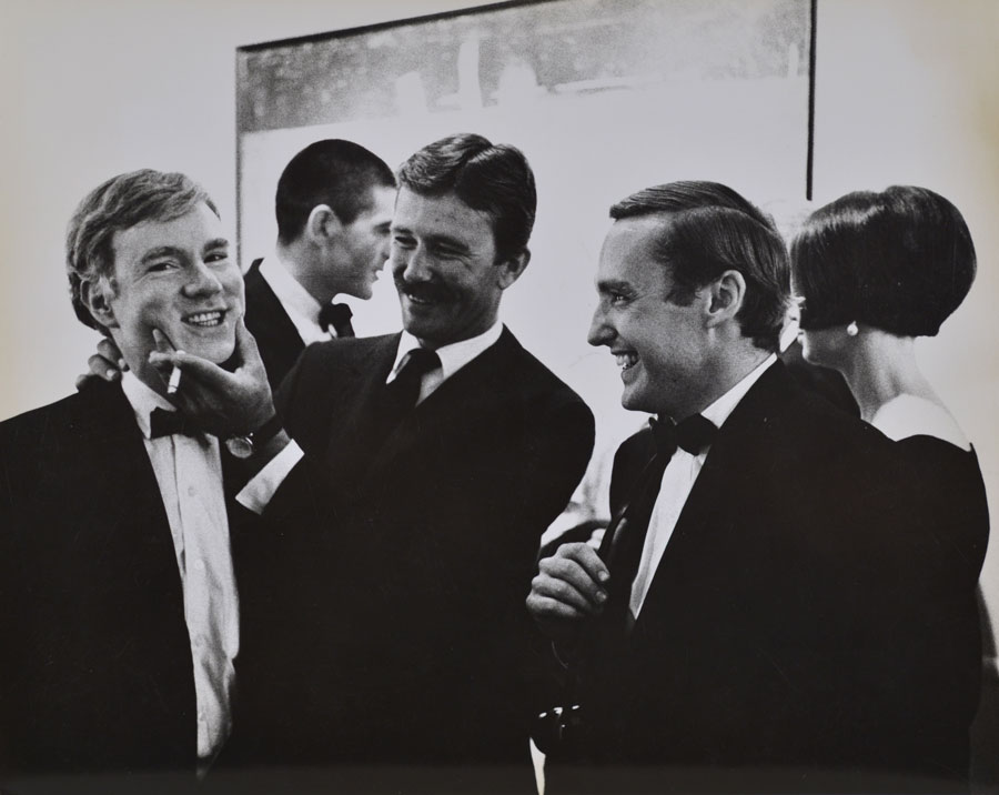 Andy Warhol, Irving Blum, Billy Al Bengston and Dennis Hopper