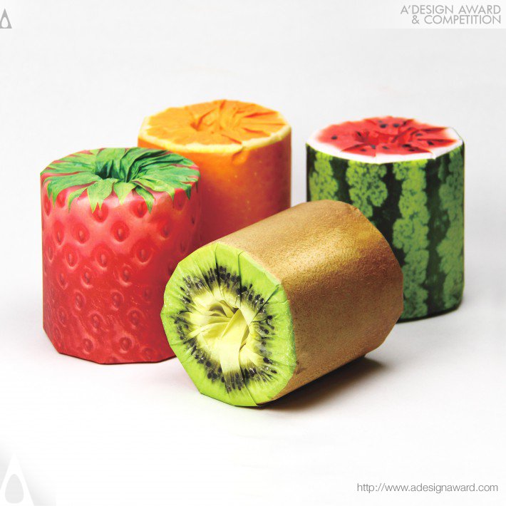 The Fruits Toilet Paper Packaging by Kazuaki Kawahara