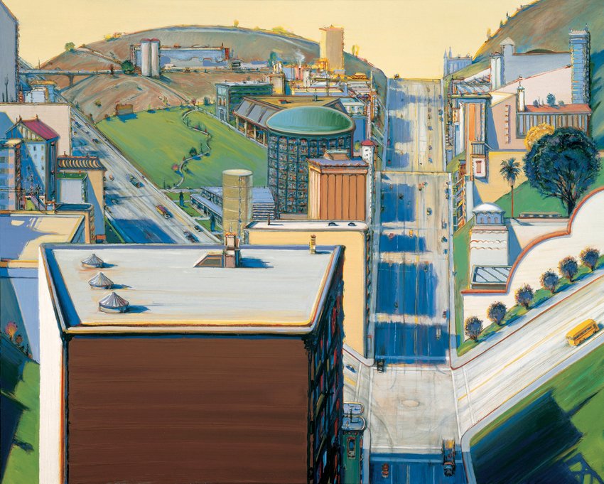 Wayne Thiebaud, Valley Streets, 2003