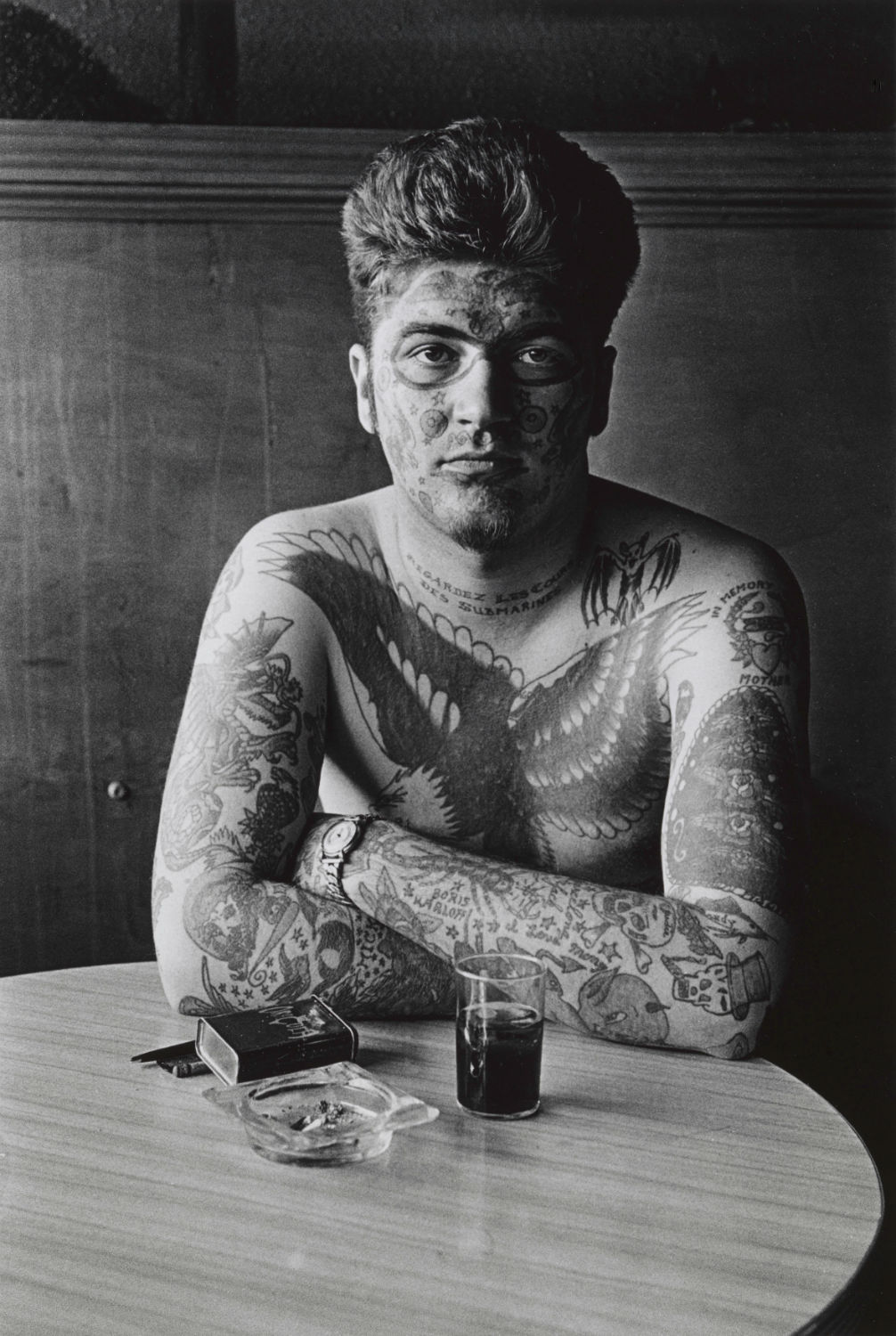 Jack Dracula at a bar, New London, Conn. 1961