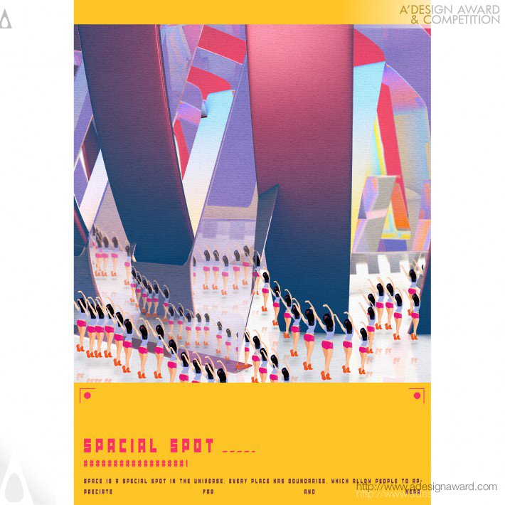 Spacial spot Space project poster by Qimeng Han