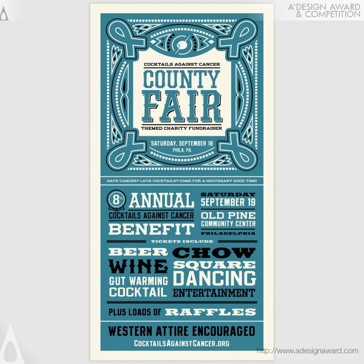 County Fair Charity Fundraiser Poster by Kathy Mueller