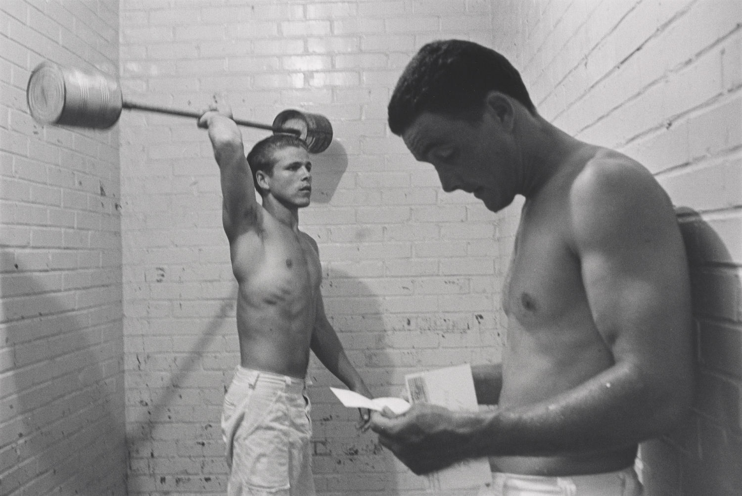 Weight lifters, Ramsey Unit. Texas. 1968.