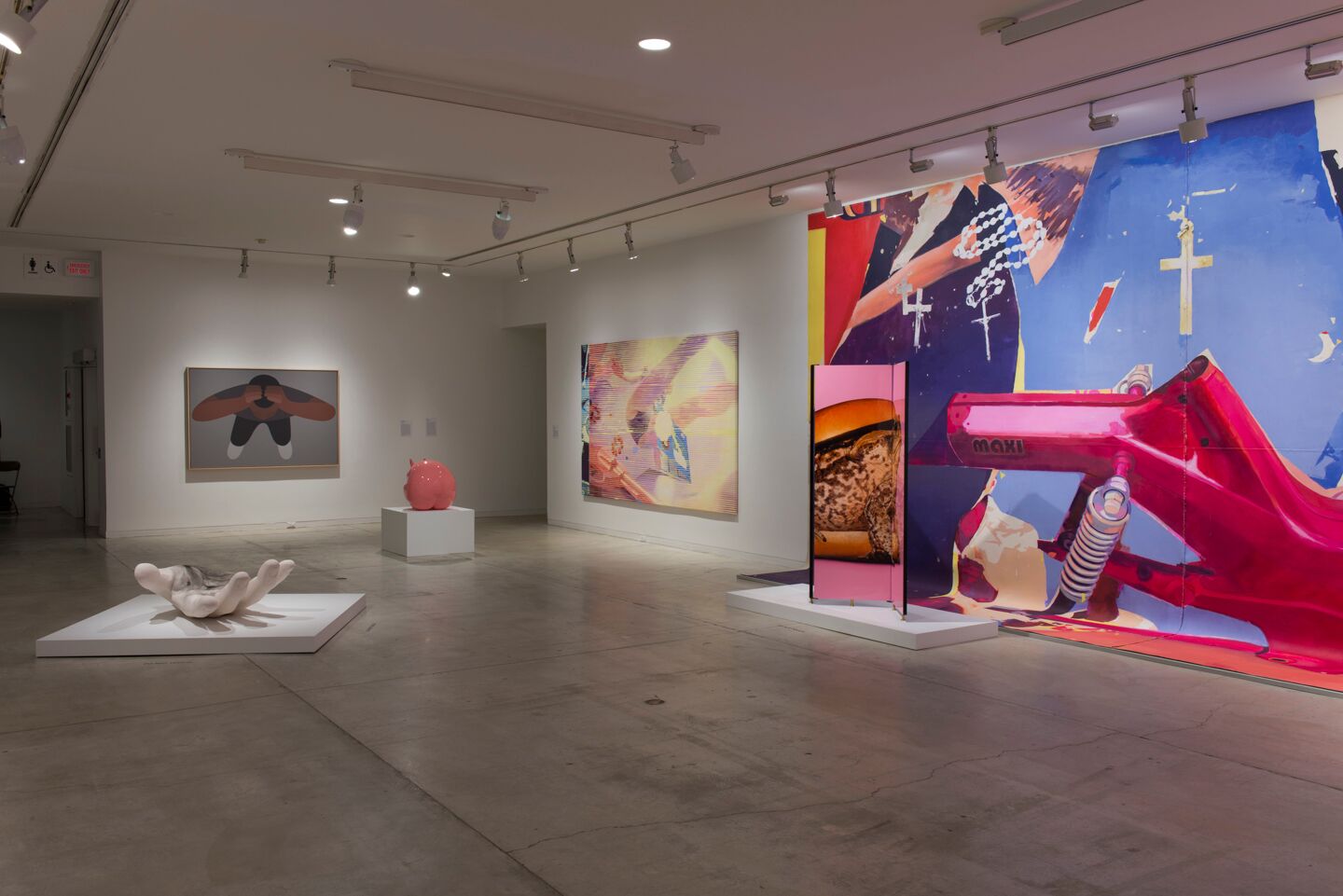 Installation view with Parra and McFetridge