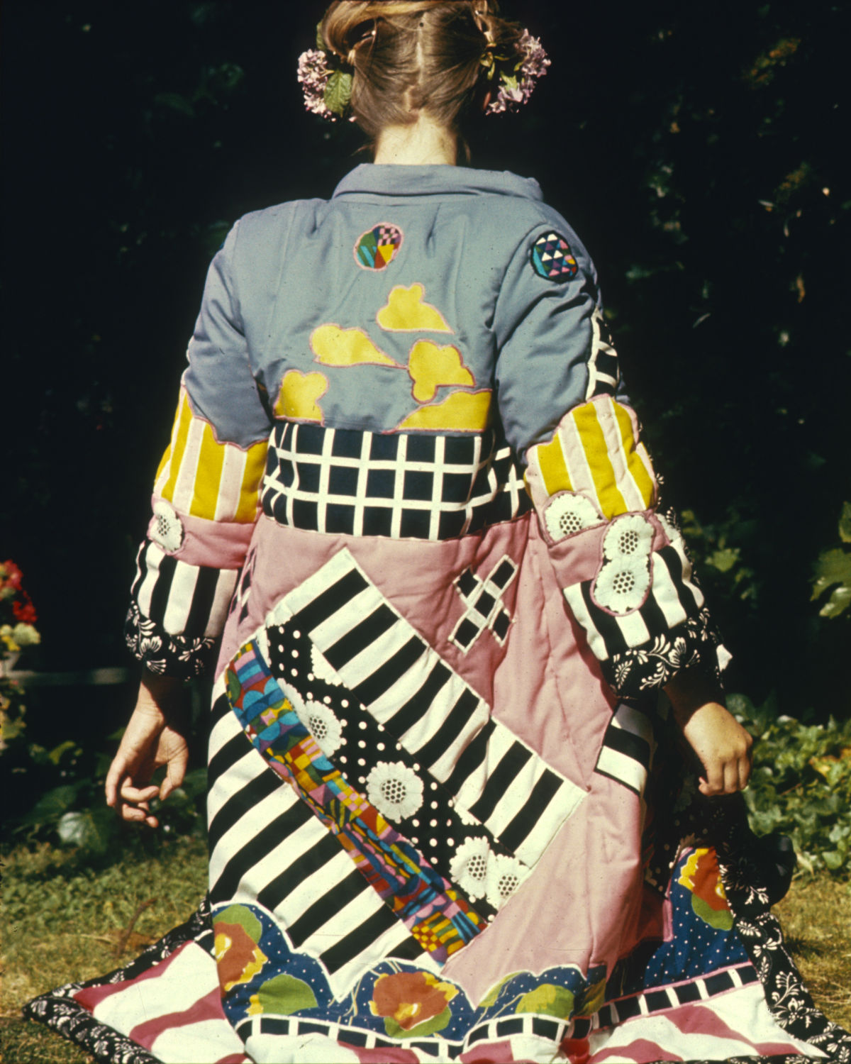 Frances Butler: Quilted Coat, c. 1969–70; fabric, dye; dimensions variable; courtesy of the artist. Photo: Marc Treib s.v.p.