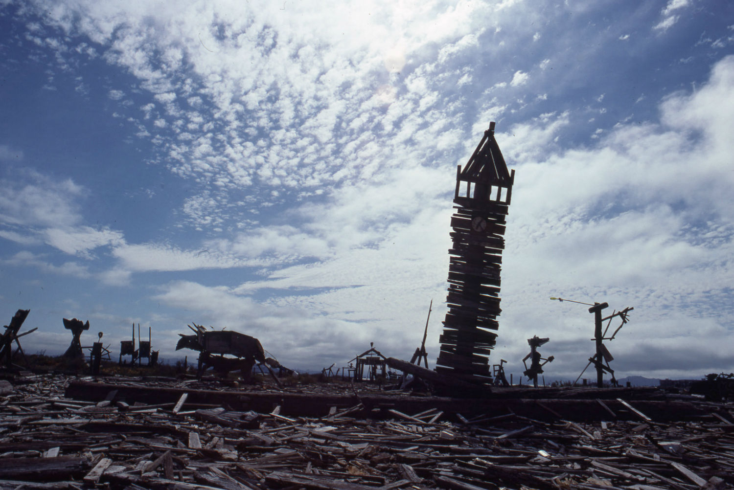 Robert Sommer: Emeryville Mudflats, c. 1960s-70s; digital image from slide; courtesy of the California College of the Arts, San Francisco, The Sommer Collection. © CCA/C Archives at California College of the Arts Libraries, San Francisco, California. Photographs by Robert Sommer.