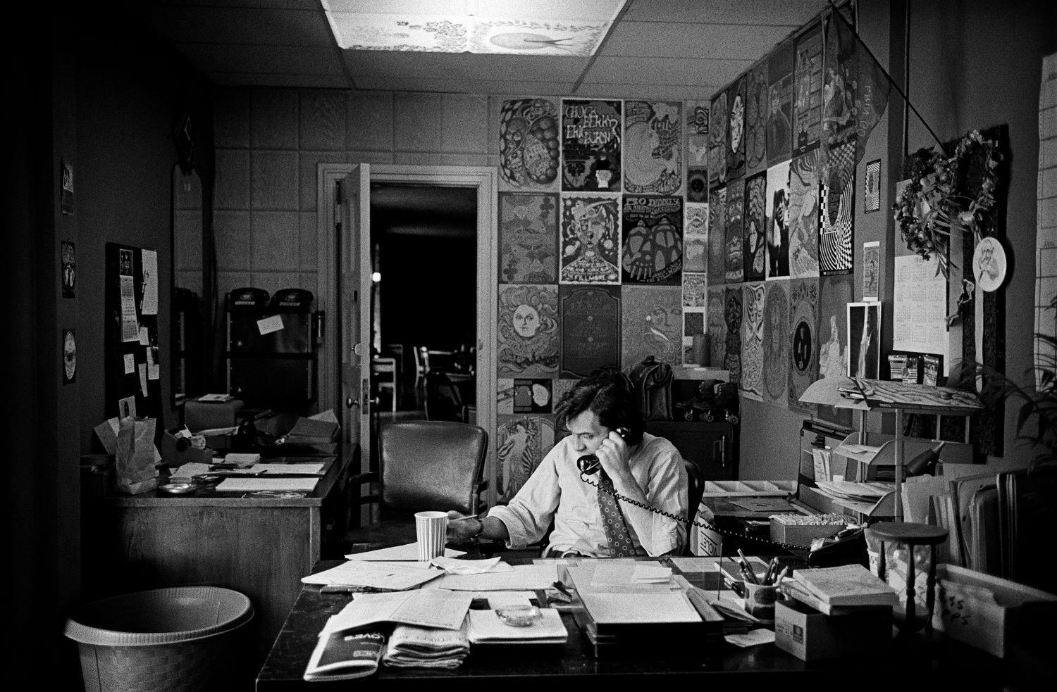 Bill Graham in his office