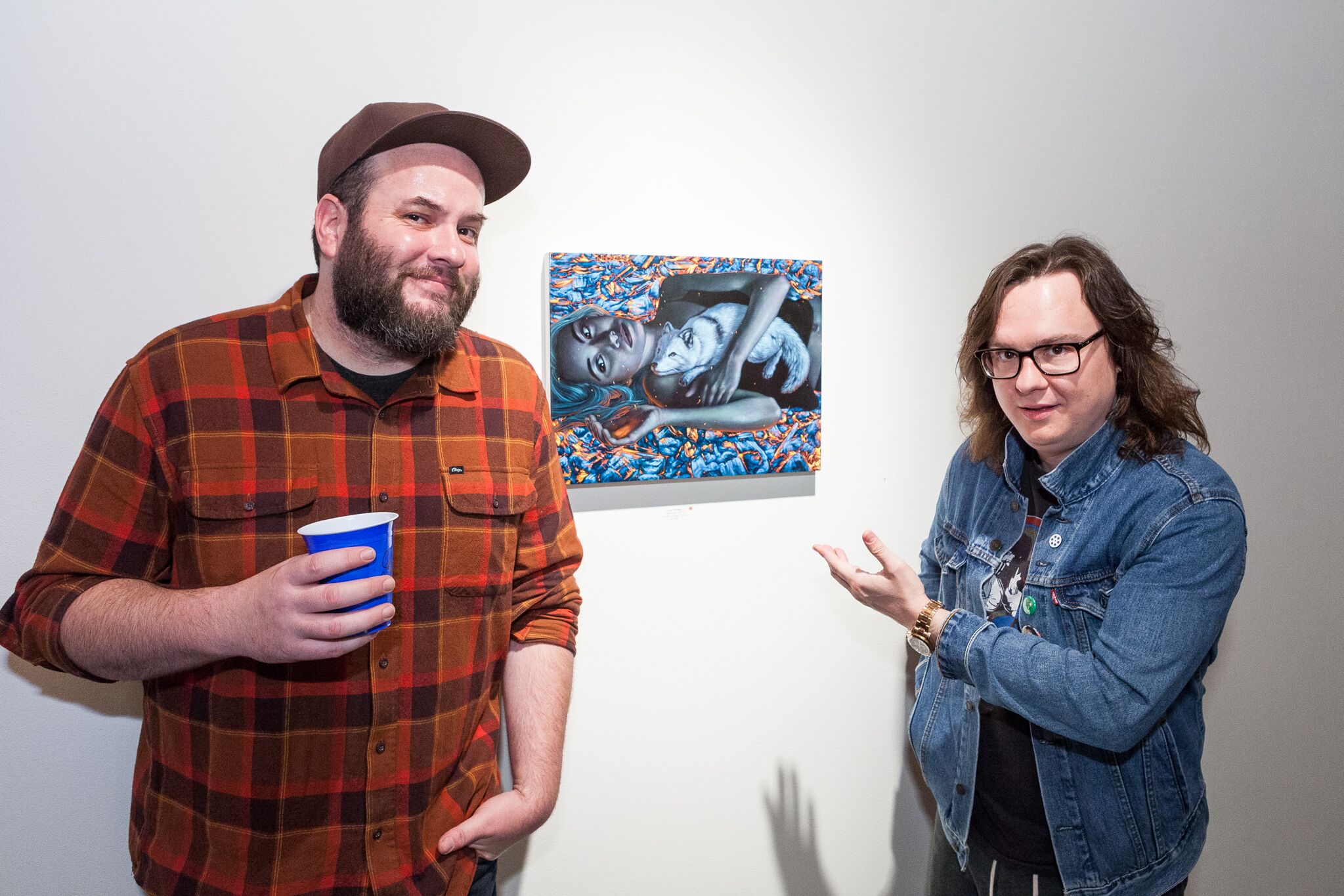 Casey Weldon with actor, Clark Duke 