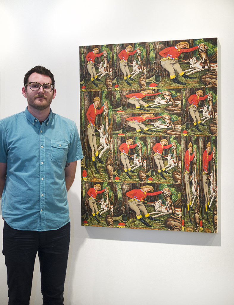 Mathew Zefeldt With his Work