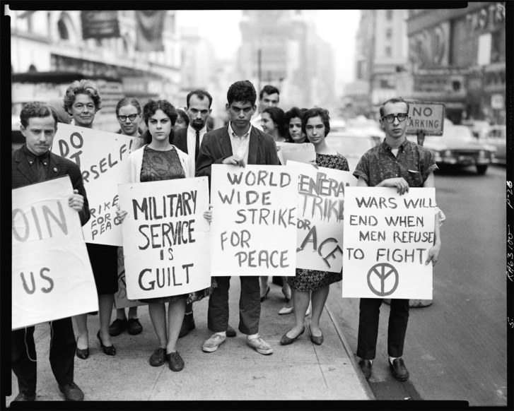 "Ban the Bombers” protest march, New York, May 8, 1963.