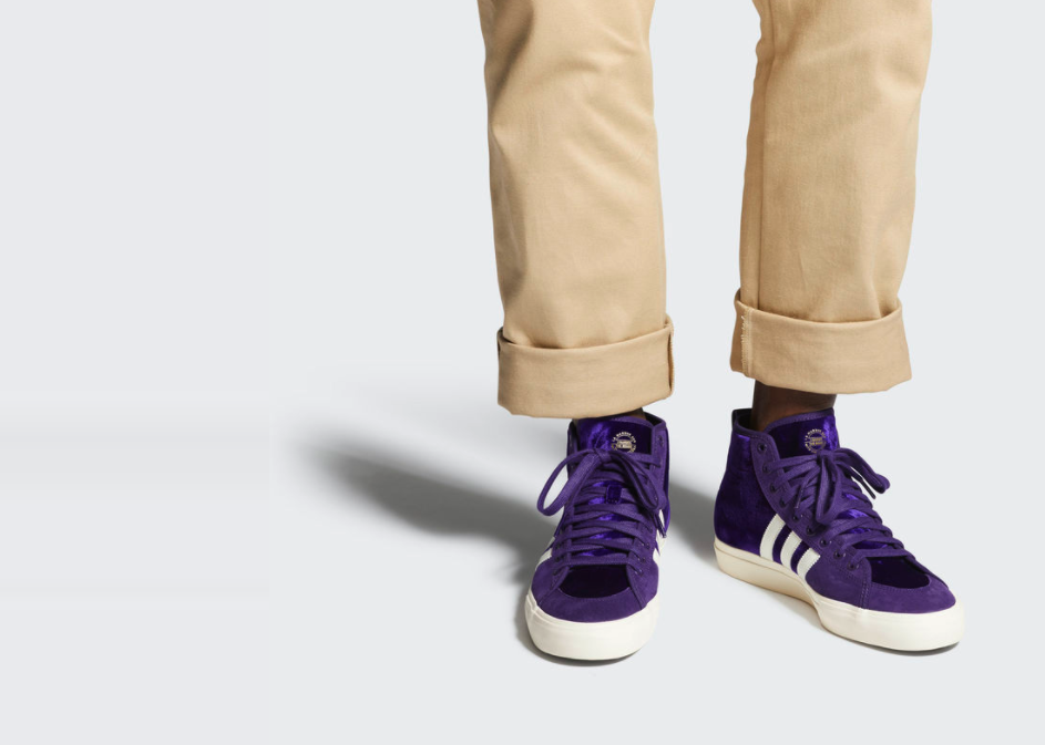 adidas matchcourt high rx nakel purple shoes