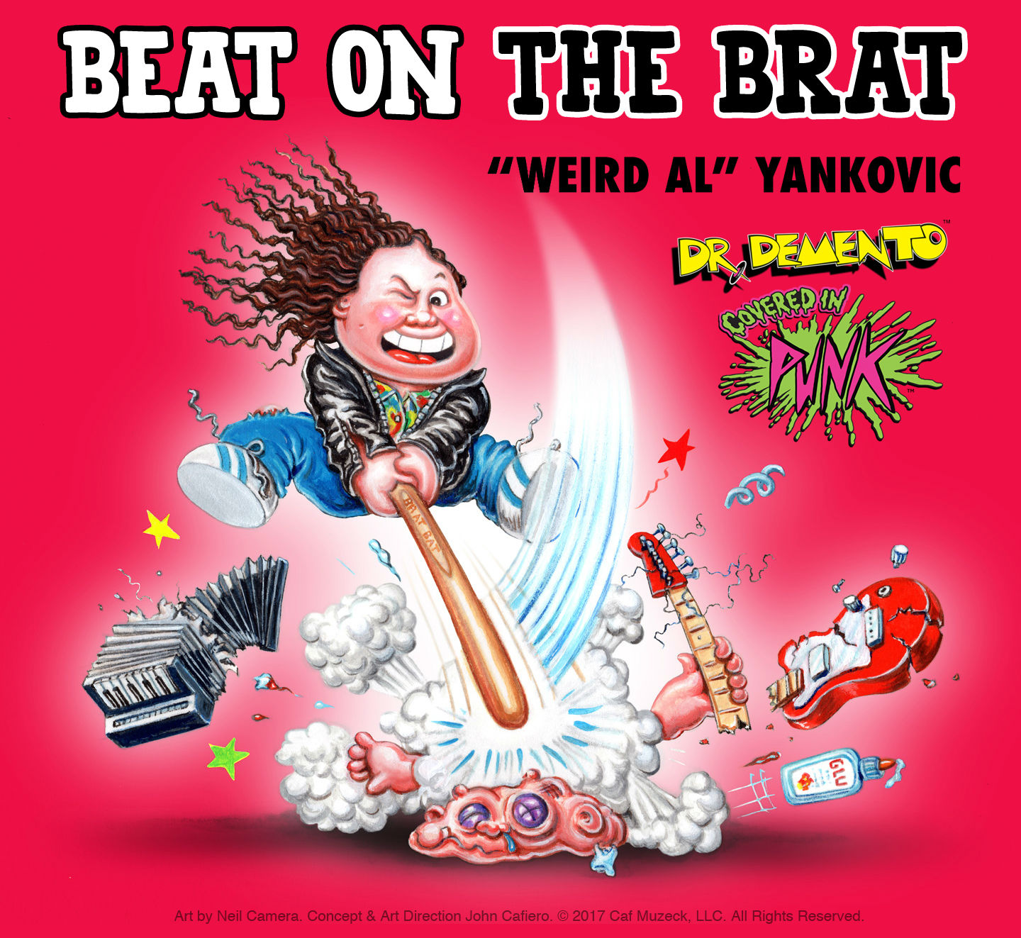 Beat on the Brat “Weird Al” Artwork by Neil Camera. © 2018 Caf Muzeck, LLC. All Rights Reserved